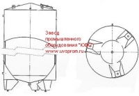 Резервуар вертикальный со змеевиком охлаждения РВО -10,0.2.Т.К.0.3.0 ПС