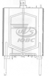 Резервуар вертикальный с паровым и электрическим нагревом РВППЭ-0,3-3Т.К.65Р